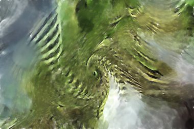 Modern sanat. Renkli çağdaş sanat eserleri. Renkli boya darbeleri. Soyut arkaplanda fırça darbeleri. fırça boyası.