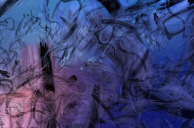 Modern sanat. Taranmış Boyalı Soyut Arkaplan. Fırça darbesi ile boyanmış. Boya darbeleri. 2B Görüntü