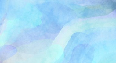 Pastel renklerde suluboya resim. Poster, duvar sanatı, afiş, kart, kitap kapağı ya da ambalaj için rahatlatıcı kompozisyonun yumuşak renkli çizimi. Modern fırça darbeleri resim.