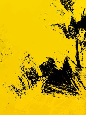 Vahşi fırça darbeleriyle yaratıcı soyut resim. Artistik fırça darbeleriyle donatılmış. Renkli ve canlı bir tasvir. Boyalı sanat.