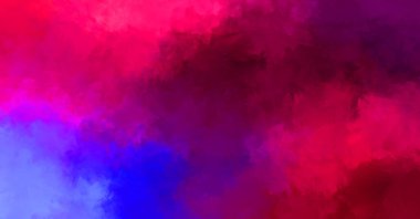 Renkli fırça darbelerinin 2D çizimi. Dekoratif desenli resim. canlı boya desenli arkaplan.