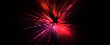 Fütürist mercek patlaması. Parlayan parçacıkları ve çizgileri olan ışık patlaması yıldızı. Güzel soyut ışın arkaplanı.