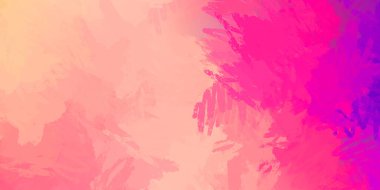 Renkli fırça darbelerinin soyut arkaplanı. Fırçalanmış canlı duvar kâğıdı. Resmedilmiş sanatsal bir eser. Eşsiz ve yaratıcı illüstrasyon. Fırça darbesi ile boyanmış. Duvar sanatı.