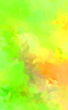 Renkli fırça darbelerinin 2D çizimi. Dekoratif desenli resim. canlı boya desenli arkaplan.