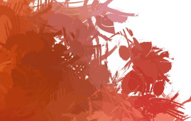 Duvar sanatı Eşsiz ve yaratıcı illüstrasyon. Fırça darbesi ile boyanmış. Renkli fırça darbelerinin soyut arkaplanı. Fırçalanmış canlı duvar kâğıdı. Boyalı sanatsal yaratım.