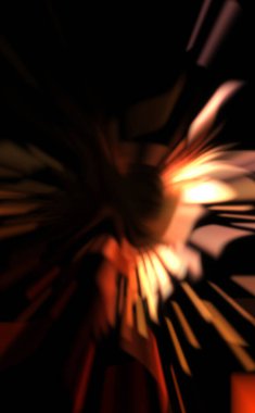 Işık parçacık izleri. Parlayan parçacıkları ve çizgileri olan ışık patlaması yıldızı. Güzel hareketli soyut ışın arkaplanı.