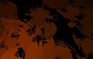 Vahşi fırça darbeleriyle yaratıcı soyut resim. Artistik fırça darbeleriyle donatılmış. Renkli ve canlı bir tasvir. Boyalı sanat.