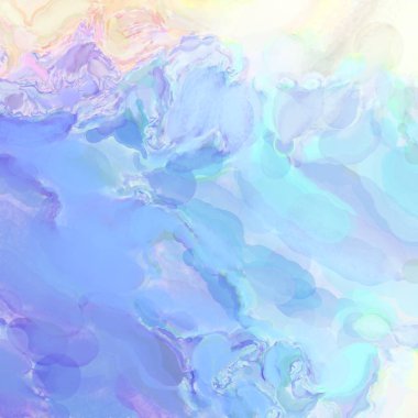 Çağdaş sanat. El işçiliğinin renkli dokusu. Modern resim. Yüzeyde suluboya vuruşlar. Sanatsal arkaplan resmi. Tablo üzerinde soyut resim. Fırça darbeleri. 