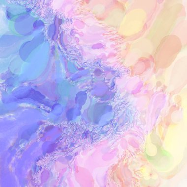 El yapımı sürreal soyut desenli suluboya. Modern sanatsal resim. 2D çizim. Arkaplan boyası karışımı. Yaratıcı duvar sanatı. Çağdaş sanat.