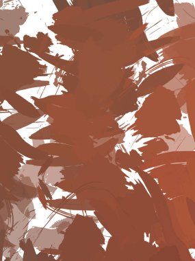 Renkli fırça darbelerinin 2B çizimi. Dekoratif doku resmi. Canlı boya desenli arka plan. Kaotik fırça darbeleri resim.