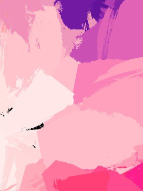 Duvar sanatı Eşsiz ve yaratıcı illüstrasyon. Fırça darbesi ile boyanmış. Renkli fırça darbelerinin soyut arkaplanı. Fırçalanmış canlı duvar kâğıdı. Boyalı sanatsal yaratım.