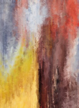 Modern sanat. Renkli çağdaş sanat eserleri. Renkli boya darbeleri. Soyut arkaplanda fırça darbeleri. Fırça boyası. Eşsiz duvar sanatı.