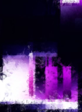 Modern sanat. Renkli çağdaş sanat eserleri. Renkli boya darbeleri. Soyut arkaplanda fırça darbeleri. Fırça boyası. Eşsiz duvar sanatı.