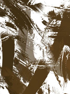 Renkli fırça darbelerinin soyut arkaplanı. fırçalanmış canlı duvar kağıdı. resmedilmiş sanat eseri. Eşsiz ve yaratıcı illüstrasyon.