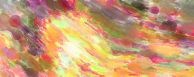 Çağdaş sanat. El yapımı resim. Modern sanat eserleri. Yüzeyde suluboya fırça darbeleriyle resim yapmak. 2D çizim. Sanatsal arkaplan resmi. Tablo üzerinde soyut resim. Renkli doku.