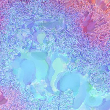 El yapımı sürreal soyut desenli suluboya. Modern sanatsal resim. 2D çizim. Arkaplan boyası karışımı. Yaratıcı duvar sanatı. Çağdaş sanat.