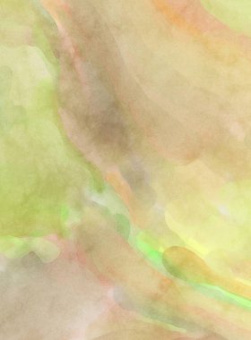 Yumuşak suluboya duvar kağıdı. Hafifçe fırçalanmış renkleri olan sanatsal bir resim. Pastel renkler arkaplana dokunmuş. Soyut duvar sanatı..