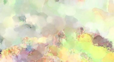 2D çizim. Sanatsal arkaplan resmi. Tablo üzerinde soyut resim. Çağdaş sanat. El yapımı resim. Renkli doku. Modern sanat eserleri. Yüzeyde suluboya fırça darbeleriyle boyama.