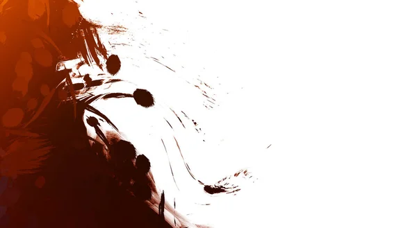 Βουρτσισμένο Ζωγραφισμένο Αφηρημένο Φόντο Άγριες Χαοτικές Πινελιές Χτυπήματα Μπογιάς Εικονογράφηση — Φωτογραφία Αρχείου