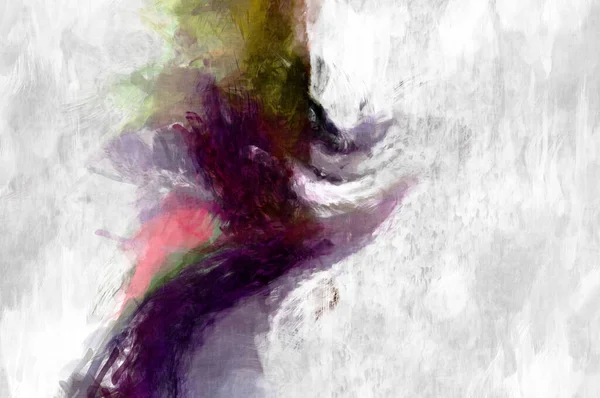 Soyut arkaplanda pürüzlü fırça darbeleri. Fırça boyası. Renkli boya darbeleri. Eşsiz duvar sanatı. Tuvaldeki modern sanat. Renkli çağdaş sanat eserleri. 