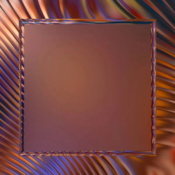 Soyut çerçeveli arkaplan. Renkli, canlı, dalgalı bir duvar kağıdı. Merkezi çerçeveli yaratıcı grafik 2d çizim. Dinamik şekilli modaya uygun sıvı örtüsü.