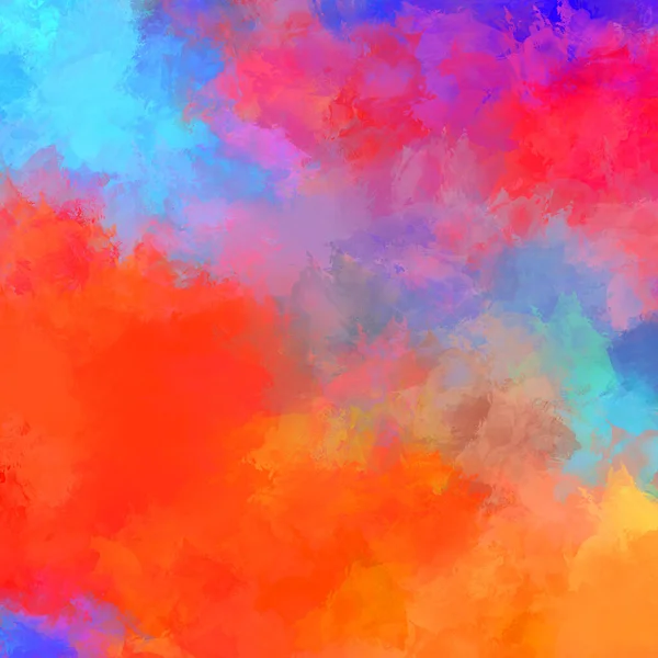 Painted Composition Vibrant Brush Strokes Textured Colorful Painting Paint Brushed — Stock Photo, Image