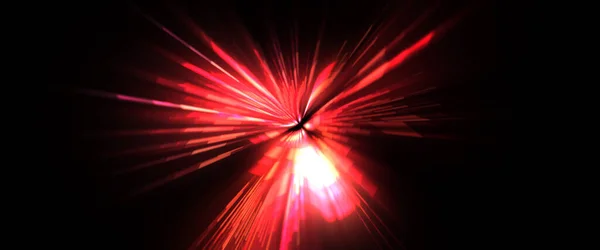 Вспышка Футуристических Линз Световая Взрывная Звезда Светящимися Частицами Линиями Красивые — стоковое фото