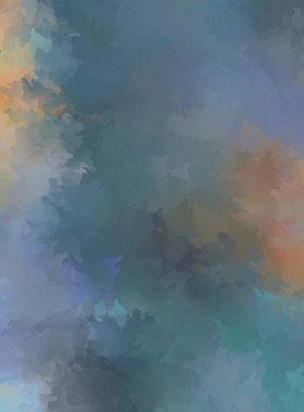 Modern sanat. Taranmış Boyalı Soyut Arkaplan. Fırça darbesi ile boyanmış. Boya darbeleri. 2B Görüntü.