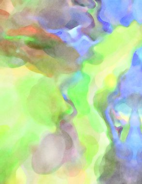 El yapımı sürreal soyut desenli suluboya. Modern sanatsal resim. 2D çizim. Arkaplan boyası karışımı. Yaratıcı duvar sanatı. Çağdaş sanat