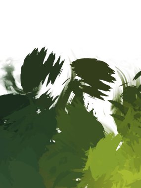 Taranmış Boyalı Soyut Arkaplan. Vahşi kaotik fırça darbeleri. Boya darbeleri. 2D İllüstrasyon. Fırça darbeli resim. 