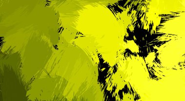 Canlı fırça darbeleriyle boyanmış. Renkli desenli resim. Fırçalanmış duvar kağıdını boya.