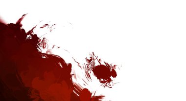 Taranmış Boyalı Soyut Arkaplan. Vahşi kaotik fırça darbeleri. Boya darbeleri. 2D İllüstrasyon. Fırça darbeli resim. 