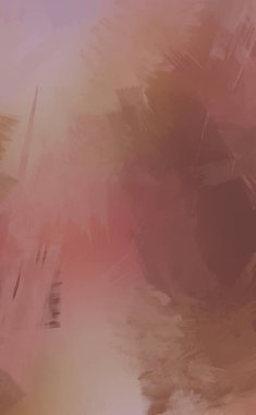 Renkli fırça darbelerinin 2D çizimi. Dekoratif desenli resim. canlı boya desenli arkaplan.