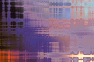 Soyut arkaplan. Yaşlanmış grunge dokusunda geometrik elementler. Farklı renk desenli grafiksel illüstrasyon.