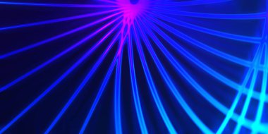 Işık dalgalarının neon renkli soyut tasarımı. Dijital arka plan ve neon ışığı parlama efekti. Parlak ışınlar duvar kağıdı.