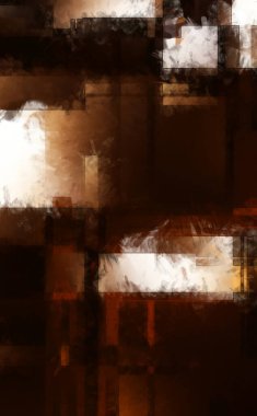 Modern sanat. Renkli çağdaş sanat eserleri. Renkli boya darbeleri. Soyut arkaplanda fırça darbeleri. Fırça boyası. Eşsiz duvar sanatı.