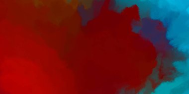 Taranmış Boyalı Soyut Arkaplan. Vahşi kaotik fırça darbeleri. Boya darbeleri. 2D İllüstrasyon. Fırça darbeli resim.