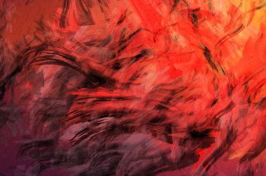 Modern sanat. Taranmış Boyalı Soyut Arkaplan. Fırça darbesi ile boyanmış. Boya darbeleri. 2B Görüntü