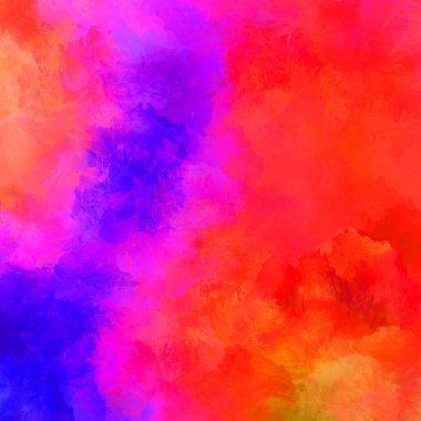 Duvar sanatı Eşsiz ve yaratıcı illüstrasyon. Fırça darbesi ile boyanmış. Renkli fırça darbelerinin soyut arkaplanı. Fırçalanmış canlı duvar kâğıdı. Boyalı sanatsal yaratım.