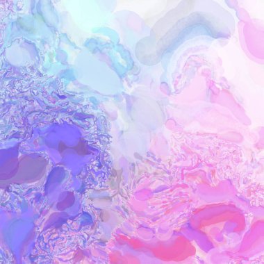 El yapımı sürreal soyut desenli suluboya. Modern sanatsal resim. 2D çizim. Arkaplan boyası karışımı. Yaratıcı duvar sanatı. Çağdaş sanat.