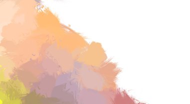 Taranmış Boyalı Soyut Arkaplan. Vahşi kaotik fırça darbeleri. Boya darbeleri. 2D İllüstrasyon. Fırça darbeli resim. 