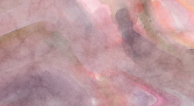 Alkol mürekkebini andıran rahatlatıcı fırça darbelerinin modern resmi. Poster, duvar sanatı, afiş, kart, kitap kapağı veya ambalaj için pastel renkli suluboya resim.