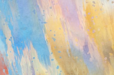 Yaratıcı soyut resim. Artistik fırça darbeleriyle donatılmış. Renkli ve canlı bir illüstrasyon. boyalı sanat.