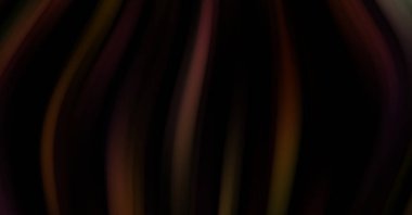 Siyah arka planda renkli düz çizgiler. Sıvı ve sıvı renkli dalgalar karanlıkta akıyor. Duvar kağıdı, afiş, arkaplan, kart, kitap, kapak, poster, afiş, broşür