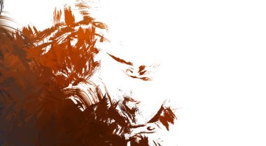 Taranmış Boyalı Soyut Arkaplan. Vahşi kaotik fırça darbeleri. Boya darbeleri. 2D İllüstrasyon. Fırça darbeli resim. 