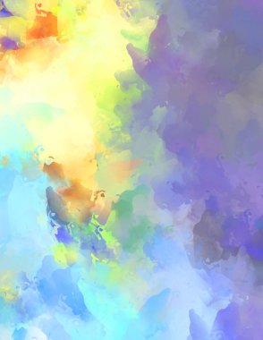 Sanatsal soyut arkaplan. Doku boyalı duvar kağıdı. Boya darbeleriyle yaratıcı bir illüstrasyon. Fırça desenli resim.