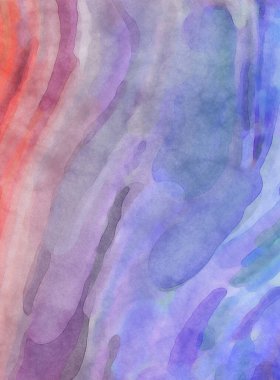 Pastel renklerde suluboya resim. Poster, duvar sanatı, afiş, kart, kitap kapağı ya da ambalaj için rahatlatıcı kompozisyonun yumuşak renkli çizimi. Modern fırça darbeleri resim.