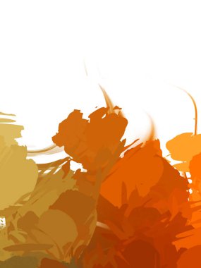 Taranmış Boyalı Soyut Arkaplan. Vahşi kaotik fırça darbeleri. Boya darbeleri. 2D İllüstrasyon. Fırça darbeli resim. 