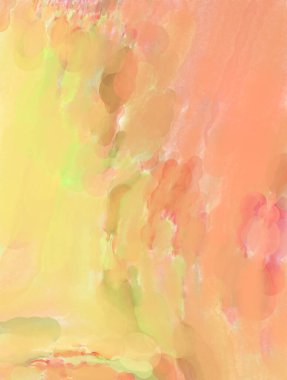 Pastel renklerde suluboya resim. Poster, duvar sanatı, afiş, kart, kitap kapağı ya da ambalaj için rahatlatıcı kompozisyonun yumuşak renkli çizimi. Modern fırça darbeleri resim.