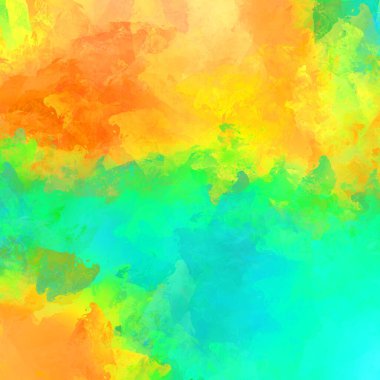 Canlı fırça darbeleriyle boyanmış. Renkli desenli resim. Fırçalanmış duvar kağıdını boya.